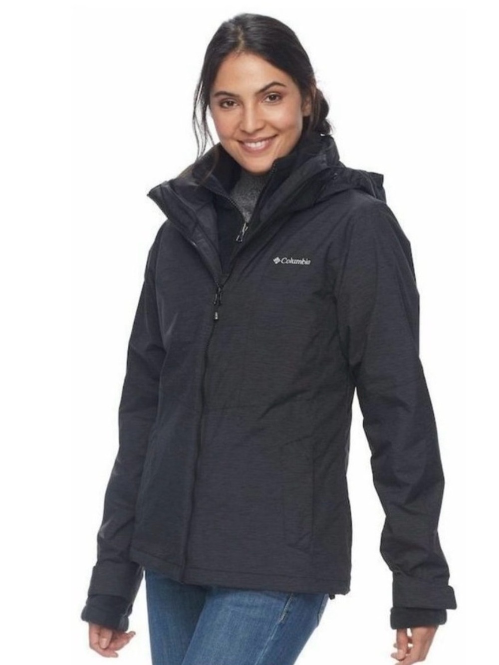 Columbia Women's Ruby River Interchange 3-in-1 Jacket Black L